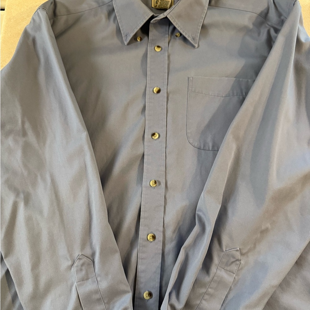 L.L. Bean Light Blue Casual Button-Down Shirt